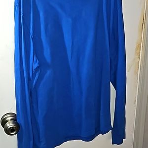Fresno XL blue long sleeve 100% cotton shirt